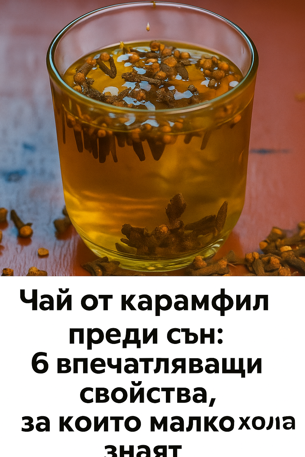 Чай от карамфил преди сън: 6 удивителни свойства, за които почти никой не е чувал.