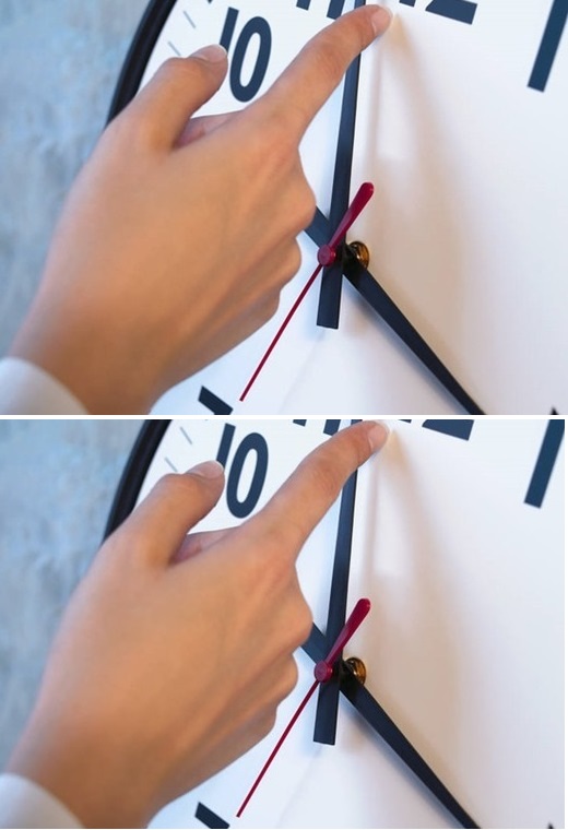 Край със смяната на стрелкuте на часовнuка