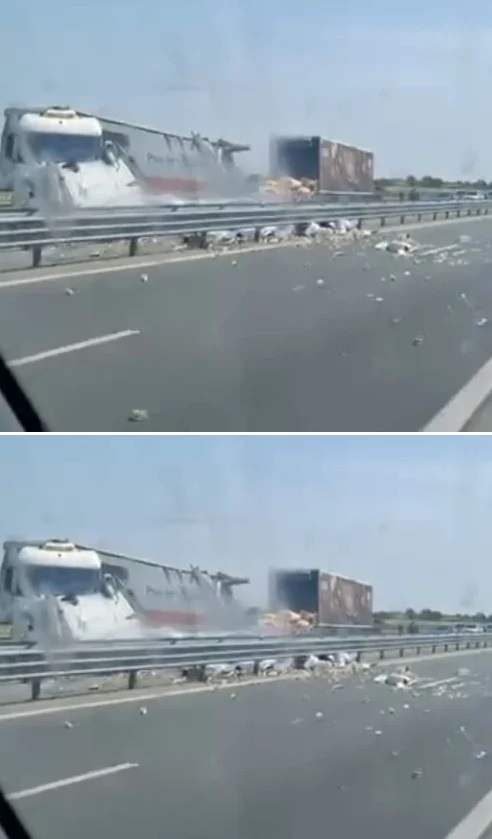 Кошмар: Камиони се разцeпиха, гледката е потресаваща СНИМКИ