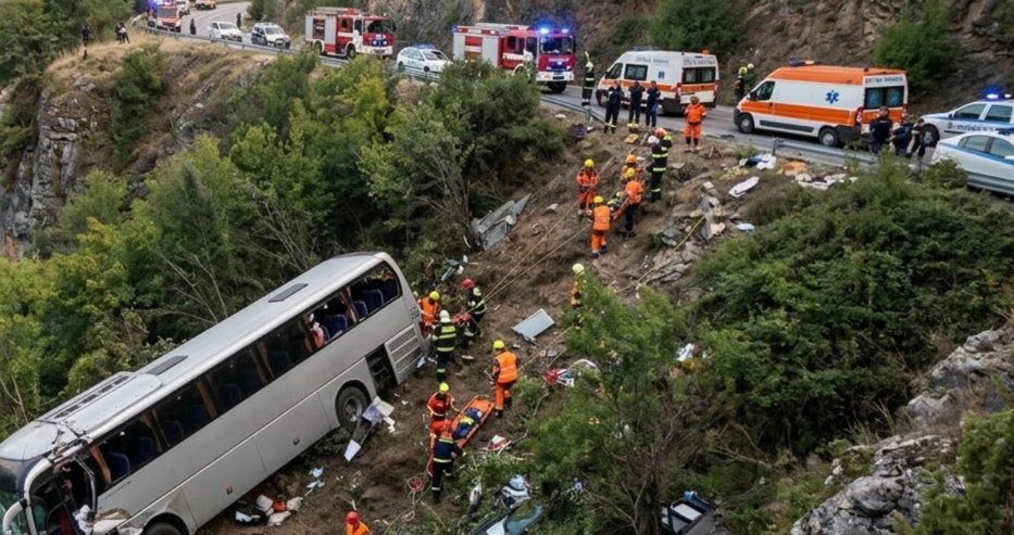 Извънредно! Автобус по линията Варна – София падна в дере, много пострадали